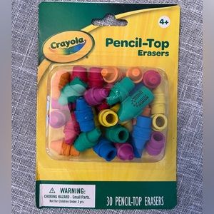 Pencil erase toppers